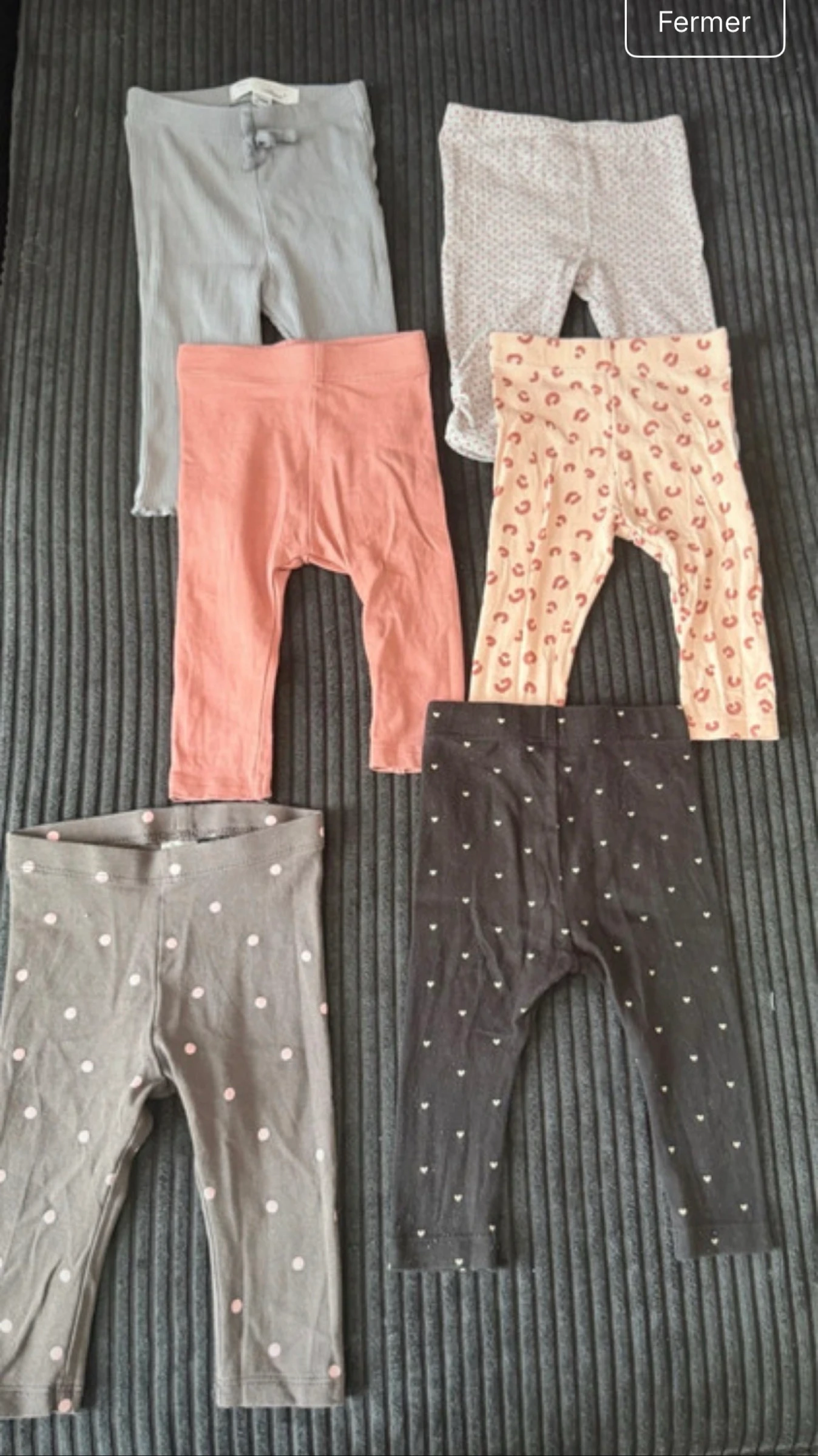 Lot leegins - 6 mois 